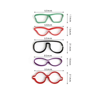 Coated Mixed Color Glasses PET Paper Clips
