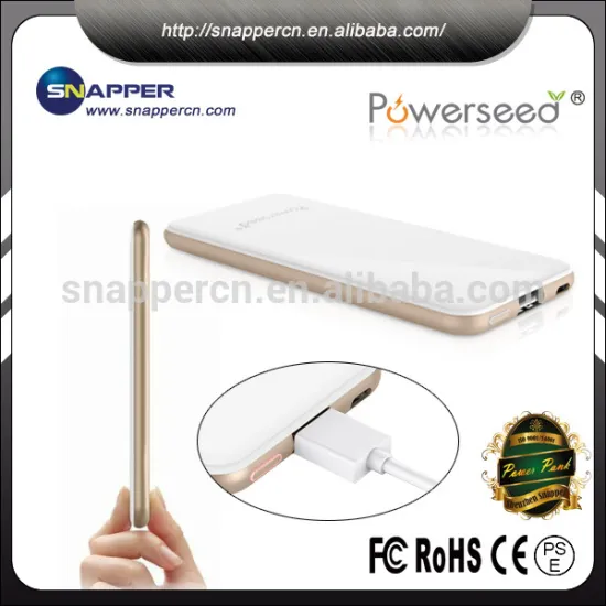 Lastest design Ultra Thin Battery 5000 mah Mobile Phone Power Bank, portable Power Bank