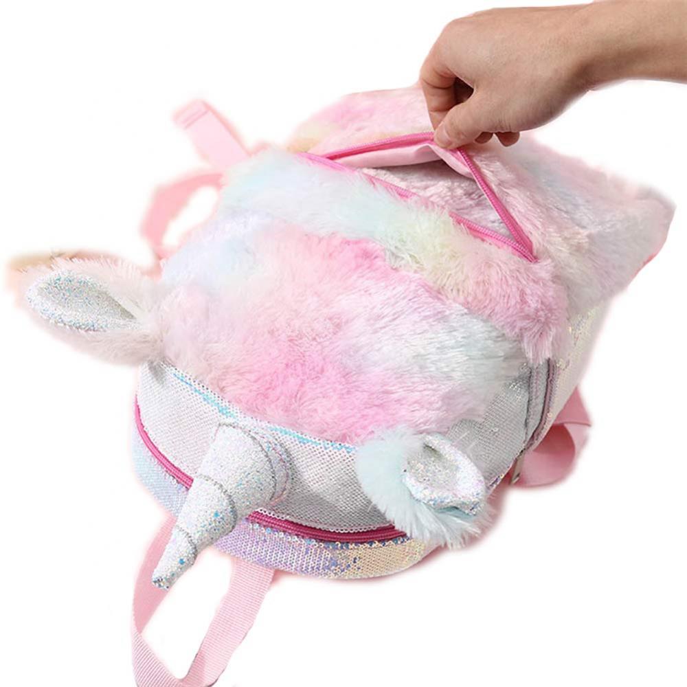 Mini 3d Unicorn Plush Backpack 4