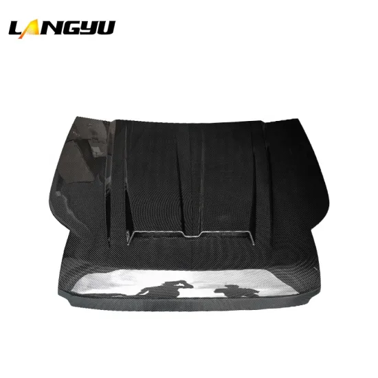 2019+ Car Accessories LY Style Dry Carbon Fiber Hood for Land Rover Defender 90 110 130