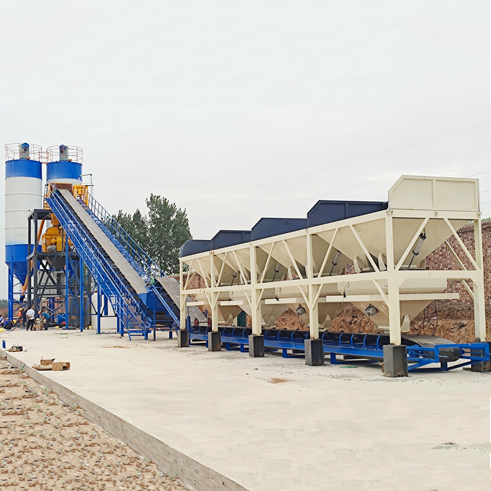 Belt Conveyor Type Concrete Batching Plant