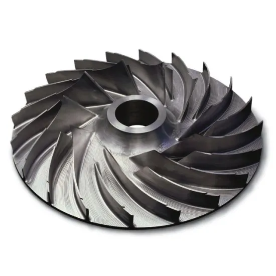 TS16949 standard 5 axis simultaneous motion machined titanium stainless steel centrifugal impeller