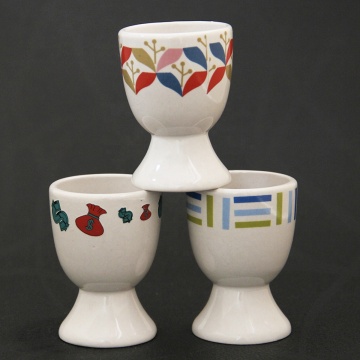 Personalized Custom Ceramic Egg Shaped Cup - 50ml Ceramic Egg Cup with Logo Souvenir Gift