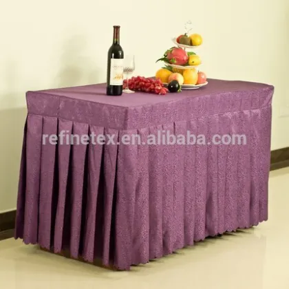 Beautiful square decorative table skirt
