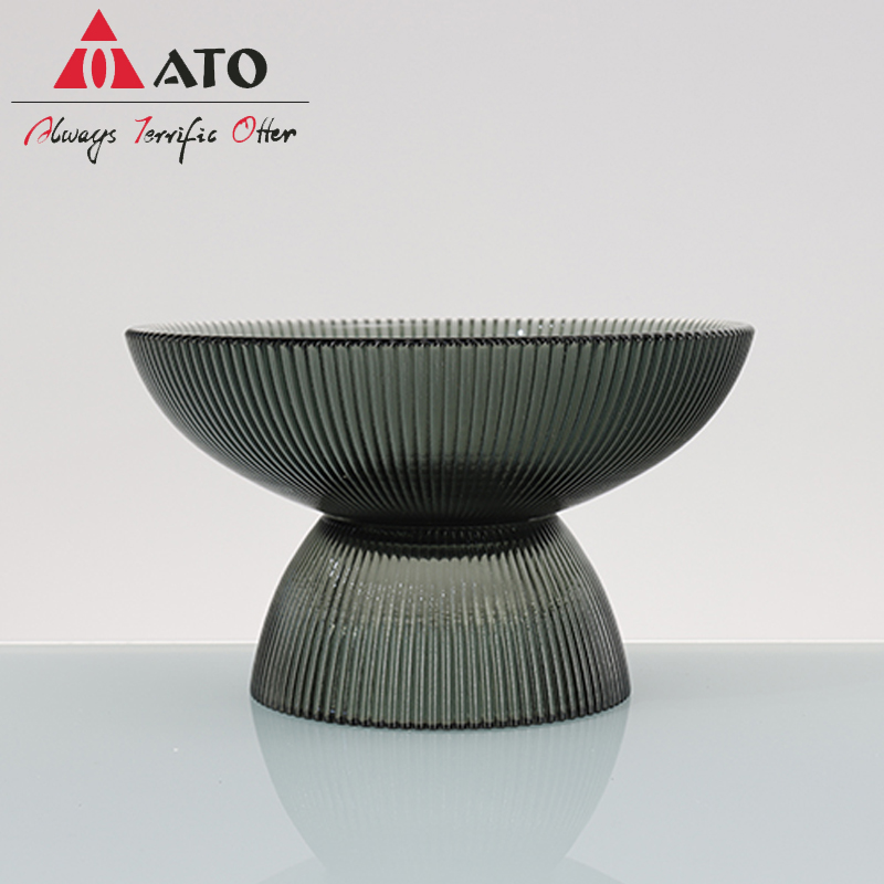 ATO glass Bowl Modern wholesale simple glass color