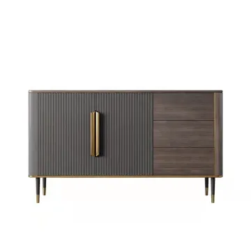Modern Luxury Side Cabinet: Unique Storage Console Table for Living Room