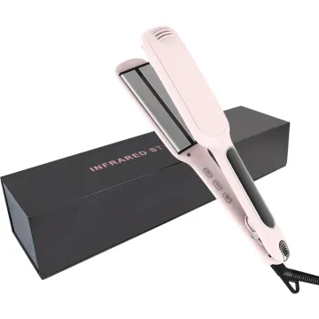 Portable Infrared Ionic Hair Straightener Flat Iron Plancha de Cabello