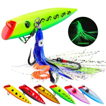2023 Nouveau! 18cm 88g Squid Bait Octopus Hook Floating Popper Fishing Lure