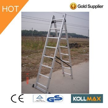 2 section extension step folding ladder