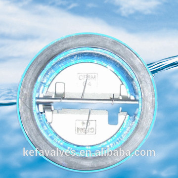 butterfly check valve with rubber on each side
