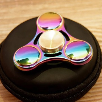 O mais novo Hand Spinner Metal Rainbow Triângulo Fidget Spinner