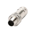 Conector circular M12 codificado de metal 5pin A codificado