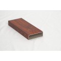 Wood grain powder coated aluminum doors and windows
