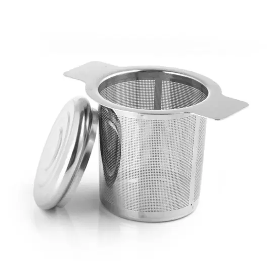 Stainless Steel Tea Leak In Mug Tea Infuser With Lid Tea Strainer Teapot Tea Leaf Spice Filter Tool Drinkware Kitchen Teaware