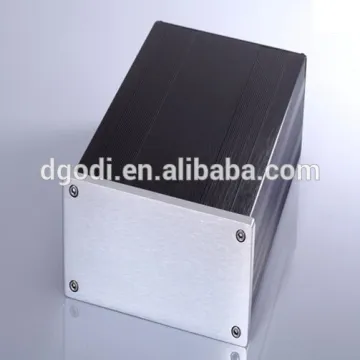 black anodized extruded aluminum enclosure for electronic