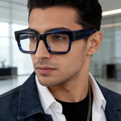 Chunky Oversized Square Acetate Optical Glasses ME2026