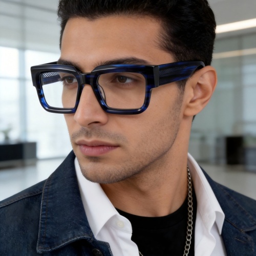 Chunky Oversized Square Acetate Optical Glasses ME2026