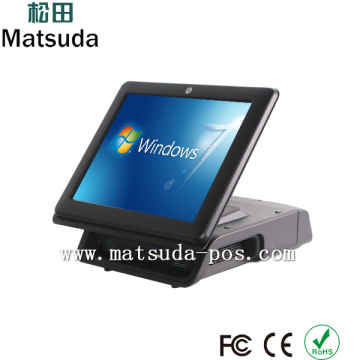 retail Intel celeron 1037U 15 inch touch pos cash register with free window 7 system