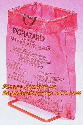 trash bag for infecciosas, hospital use, biohazardous refuse bag, biodegradable compostable medical biohazard bags with EN13432