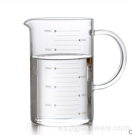 Taza medidora de vidrio de grado alimenticio con alto contenido de borosilicato (500 ml)