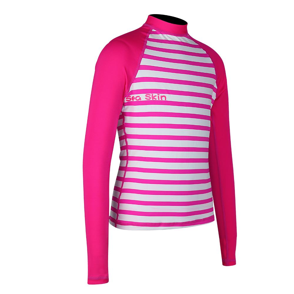 Seaskin Lengan Panjang RashGuard OnePiece UV Balita Gadis