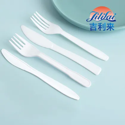 Eco-Friendly Cutlery with Knife and Fork Design