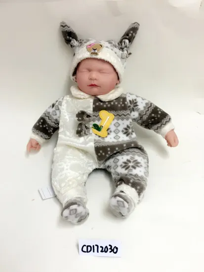 16" Stitching Clothes Baby Sleeping Vinyl Doll