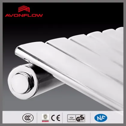 AVONFLOW Vertical Chrome Water Radiator Hydronic Heating Radiator
