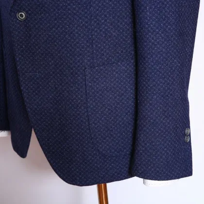 OEM Navy Blue Business Wedding Suit Blazer