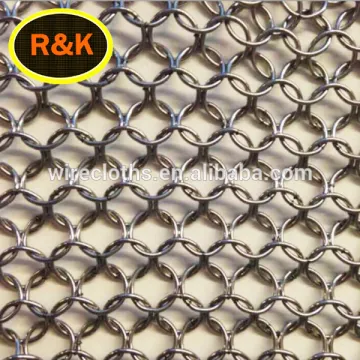 Stainless steel Chainmail Rings Cast Iron scrubber