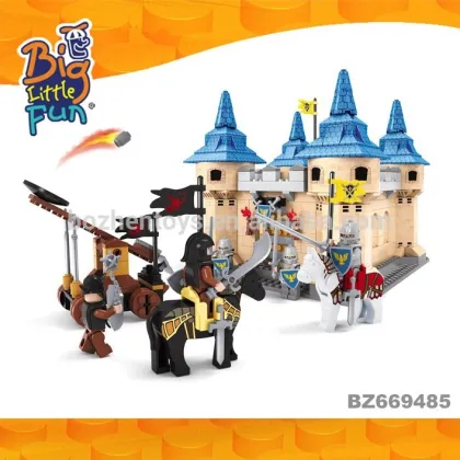 Castle war construction DIY children's intelligence building blocks templar knight toy for kids