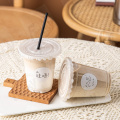 Coffee PET Plastic Cups With Lids Transparent Cold Drinking Coffee PET Plastic Cups Factory