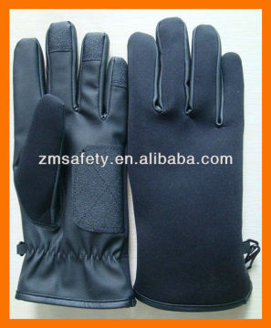 PU Leather Police Gloves for Winter