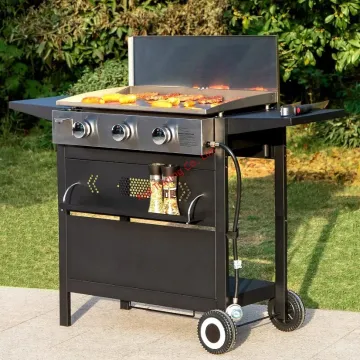Commercial 3+1 Burners Gas Grill Propane Barbecue Grill Gas BBQ Grill Outdoor Camping