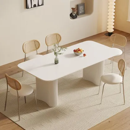 Extendable sintered dining table