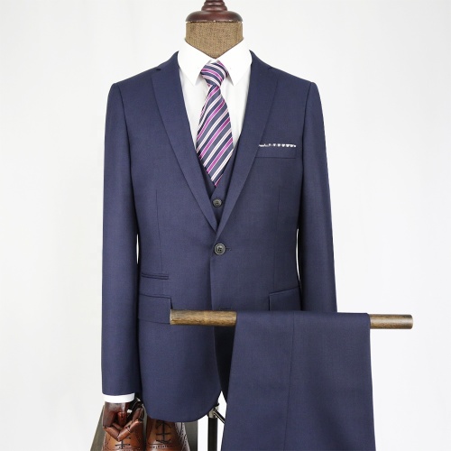 Modern Elegant Black Men's Wedding Suit Set