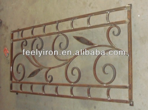 Exterior metal door grill