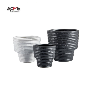 Kesan Terracotta Modern Modern Pot Plant Seramik untuk Taman Rumah Nordik dan Dekorasi Dalaman