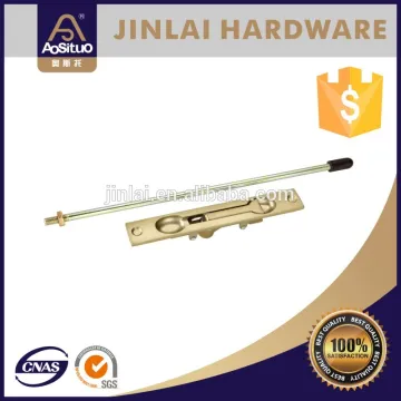 Aluminum door flush bolt slide latch