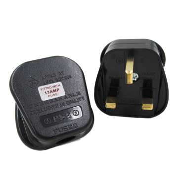 3 Pin 13A UK Plug with Fuse - Good Price BS 1363 Square Plug Top
