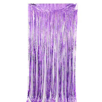 PURPLE FOIL CURTAIN