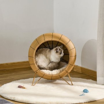 Cat House Elevated Comfort and Circulation Pet Bed