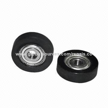 RSPUF Series Flat Type PU Roller for Printer, 22mm Outer Diameter, 625zz Bearing Injected