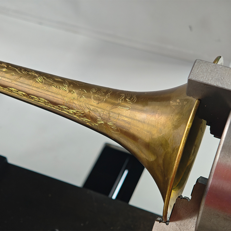"cold-worked" lines on brass surfaces