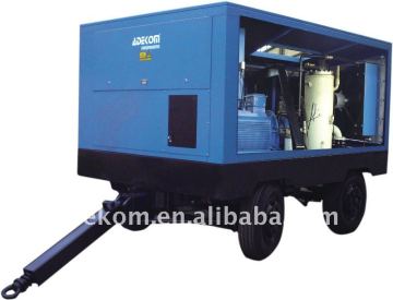 185kw Portable electric screw air compressors