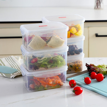 MaxCook 6 ชิ้นภาชนะเก็บอาหารพลาสติกแบบสุญญากาศชุดพร้อมฝาสแน็ป