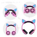 Lampu LED Cosplay Flash Headphone Headset Telinga Kucing
