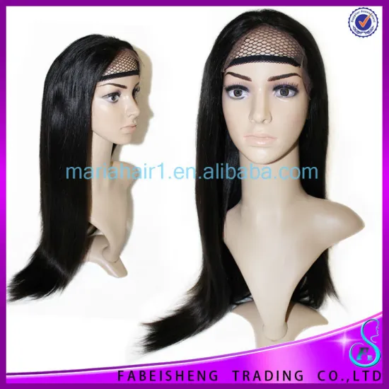 AAAAA grade brazilian hair high ponytail full lace human wig