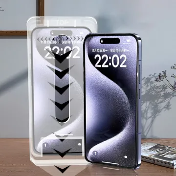 Mobile Phone Accessories 2.5D Full Glue Tempered Glass Screen Protector Installation Kit for iPhone 12/13/14/15/16 Pro Max Plus