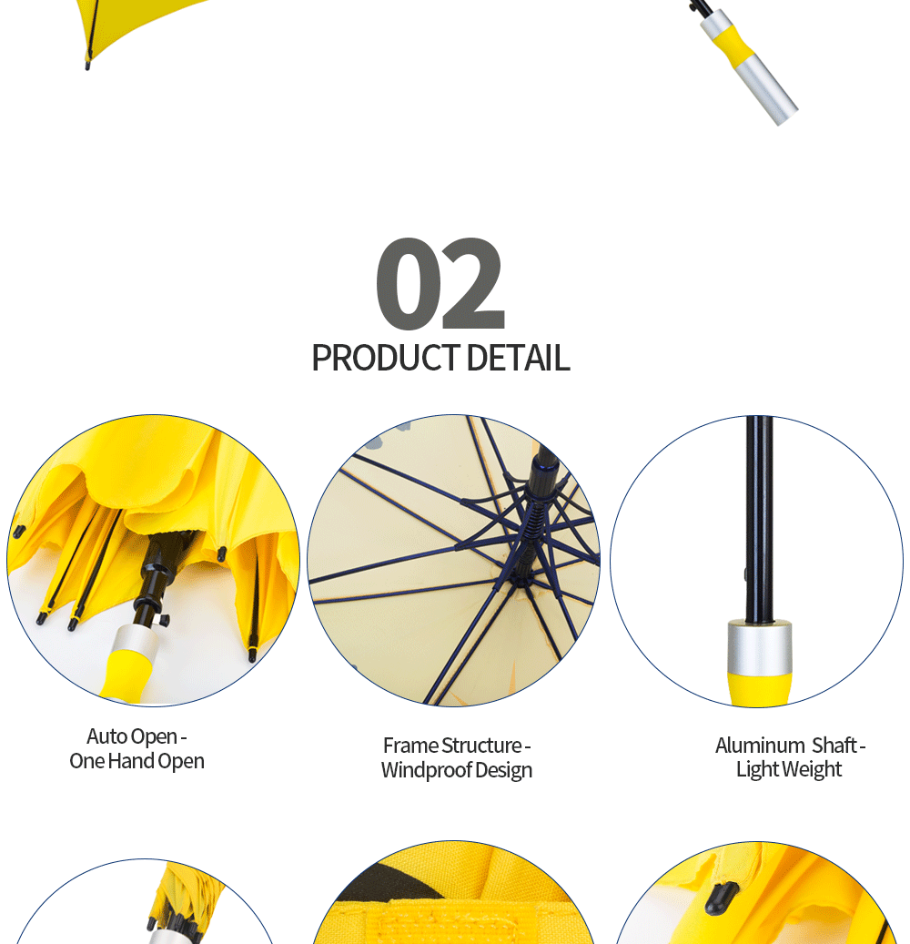 golf umbrella long handle